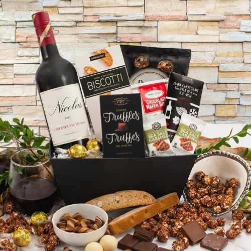 Cabernet N Chocolate Basket