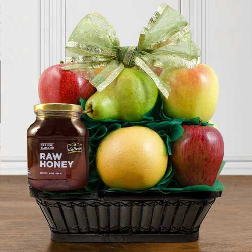 Fruit And Honey Basket