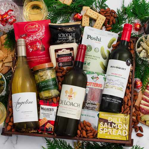 Charcuterie Tray And Wine Trio