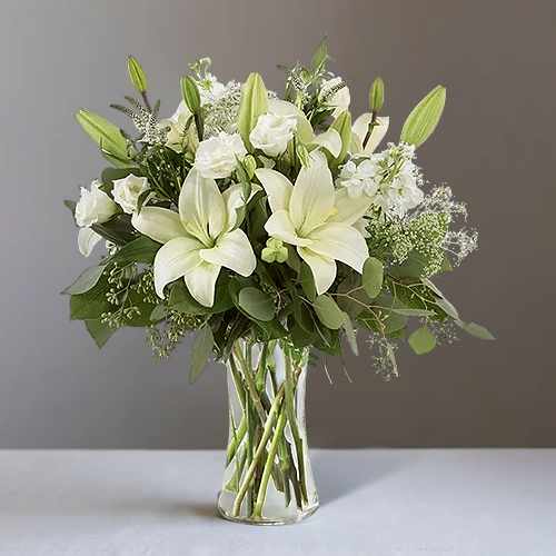 Pure White Elegance Arrangement