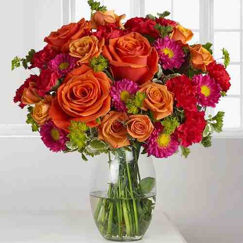 Rose Carnation Aster