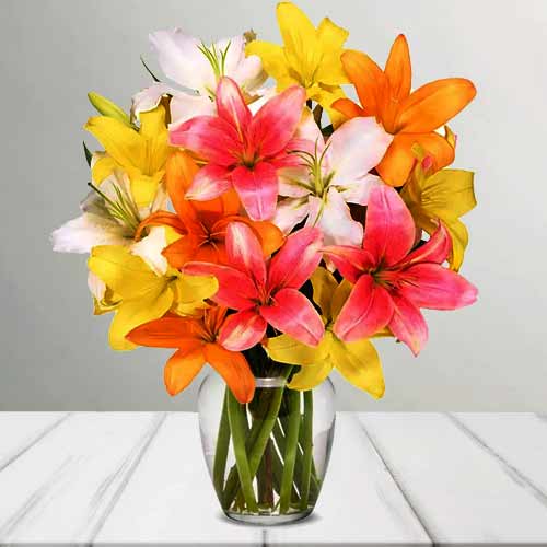 Multi Color Lily Bouquet